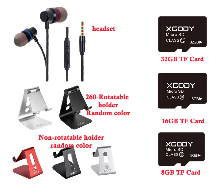 Xgody X27 смартфон 3g WCDMA Android 9,0 четырехъядерный MTK6580 5," экран 1 Гб ОЗУ 16 Гб ПЗУ две камеры мобильный телефон