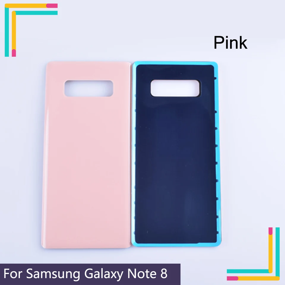 50 шт./лот для Samsung Galaxy Note 8 Note8 N950 N950F Корпус Крышка батарейного отсека задняя крышка