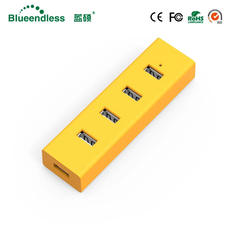 Blueendless H405U3 USB 3,0 концентратор 4 порта Супер скорость 5 Гбит/с USB разветвитель с ВКЛ/ВЫКЛ для компьютера периферийные устройства Аксессуары