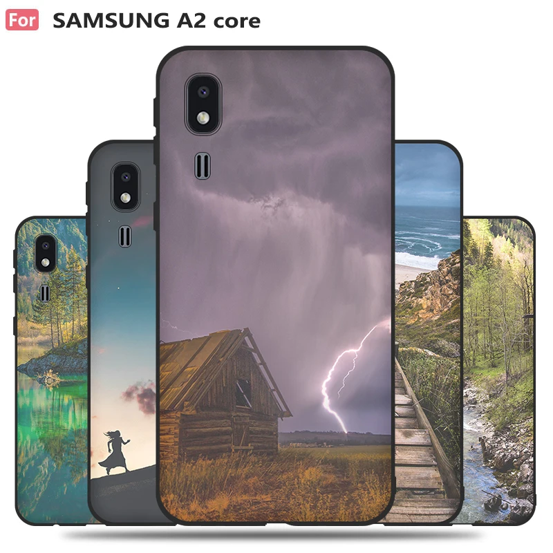 Стильный силиконовый чехол хорошего качества для телефона samsung Galaxy A2 CORE защитный