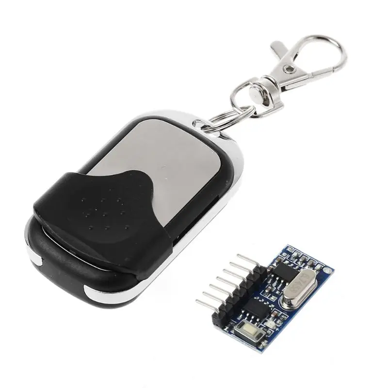 Пульт дистанционного управления беспроводной приемник переключатель гнездо обучения код 1527 модуль декодирования Кнопка 433 МГц 4CH выход СВЕТОДИОДНЫЙ Электрический дверной