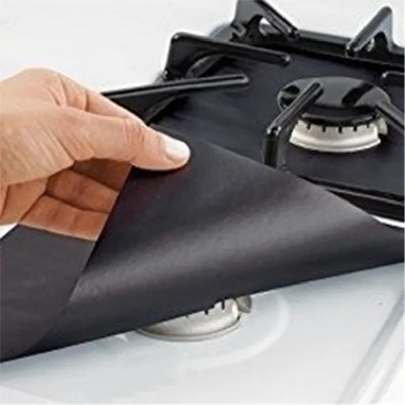 Многоразовые чехлы из алюминиевой фольги для газовой горелки 4 шт. защитные