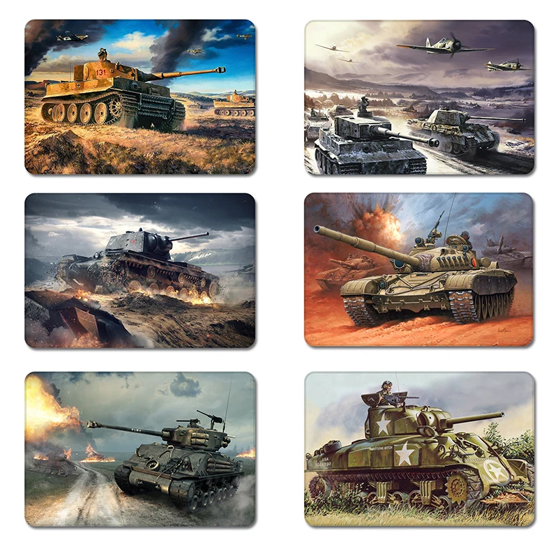 Strike of World War 2 WWII Tanks натуральный резиновый коврик для мыши Коврик ноутбука