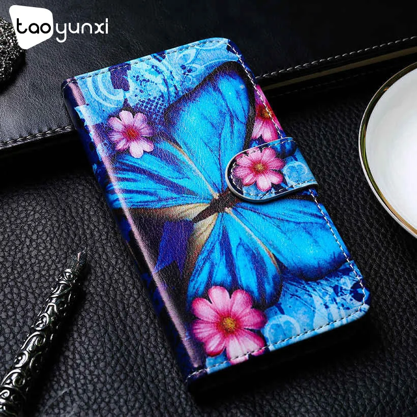 Taoyunxi флип раскладный кожаный чехол для samsung Galaxy S4 S5 мини S6 Edge Note 5 I9300 I9305 I9308 I9505 G900F