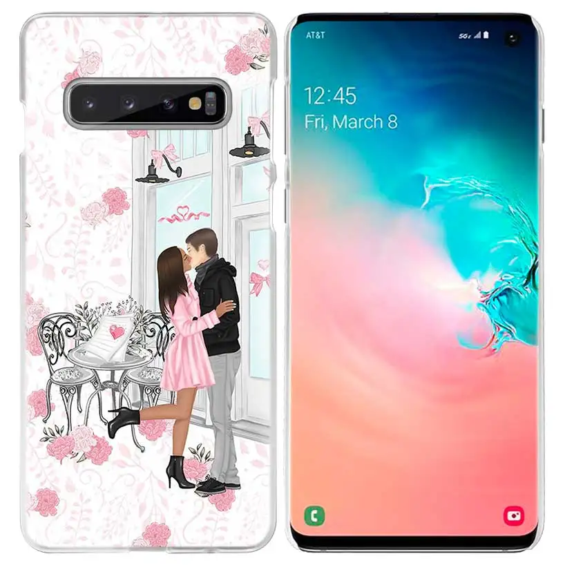 Vogue Девушка поход по магазинам чехол для samsung Galaxy S10 5G S10e S9 S8 M30 M20 M10 J4 J6 плюс J8 Note 8 9 прозрачный жесткий чехол из ПК для телефона