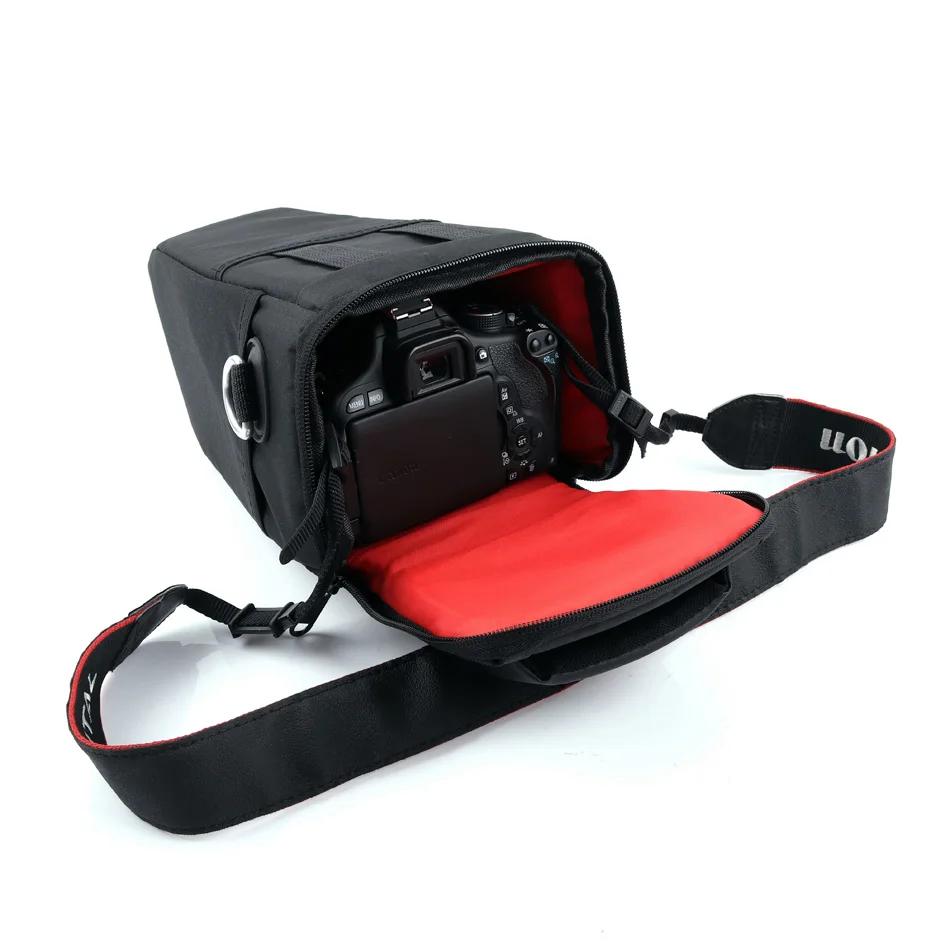 DSLR Camera Bag Shoulder Case For Canon 800D 750D 200D 77D 80D 1300D 1200D 1100D 550D Nikon D7200 D7100 D7000 D5600 D5300 D5500 |