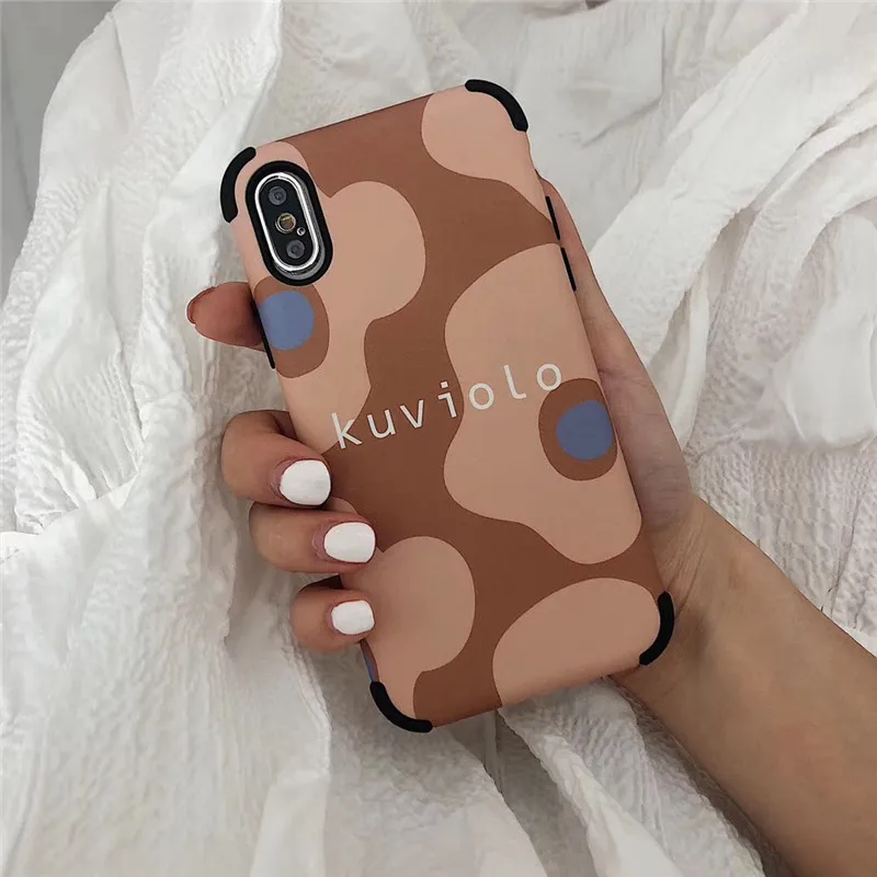 JIBAN чистая Красный Ретро Цветы Чехол для телефона Iphone Xs Max/XR X Роскошные Твердый