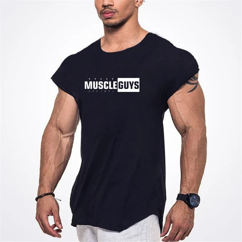 Новинка 2020 модный мужской жилет Muscleguys бодибилдинг фитнес японские рукава топы
