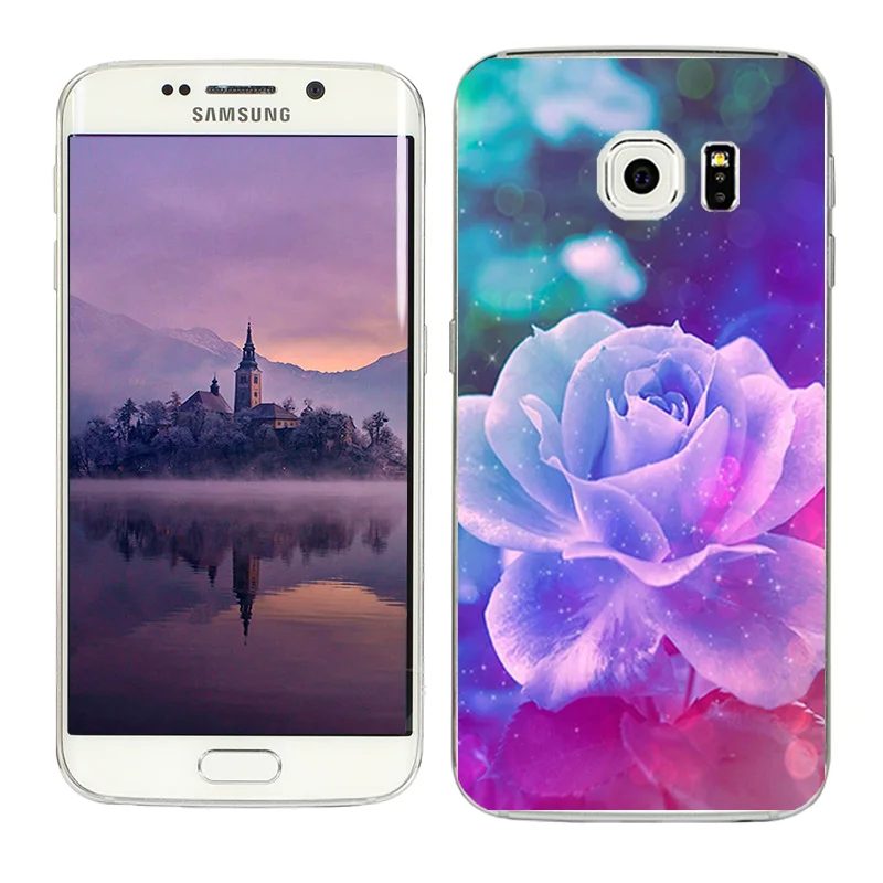 For Coque Samsung S6 Edge Case Soft TPU Back Beans Painted Cover for Galaxy edge Silicone G925 Matte Capa | Мобильные телефоны и