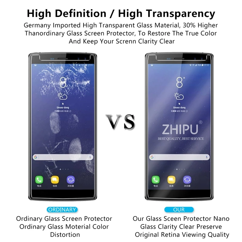 10 шт. закаленное стекло Для DOOGEE BL12000 Pro протектор экрана 2.5D Закаленное