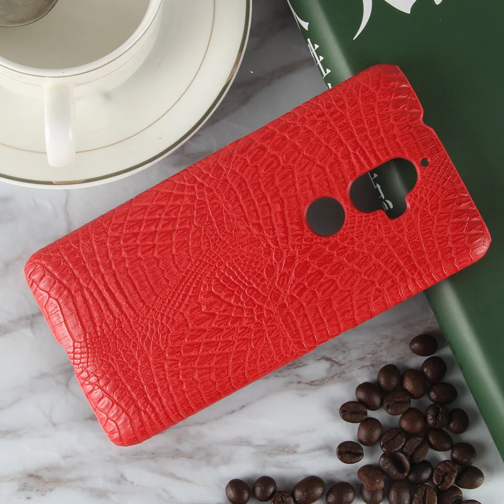 Жесткий чехол из крокодиловой кожи для Lenovo K8 Plus чехлы жесткая задняя крышка с
