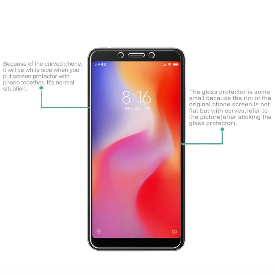 Redmi 6A закаленное стекло Xiaomi Redmi 6 A Защитная пленка для экрана Защитное стекло для Xiomi Redmi 6A 6 Pro глобальная версия Redmi6A