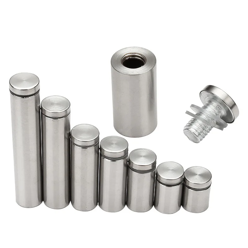 10 шт из нержавеющей стали акриловые винты крепления рекламных материалов 12 мм x 25