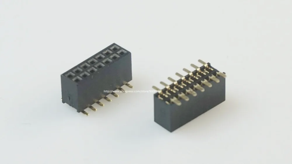10 шт. 2x7 P 14 контактов 1 27 мм|pcb mount|pcb 1.27mmpcb 10pcs |