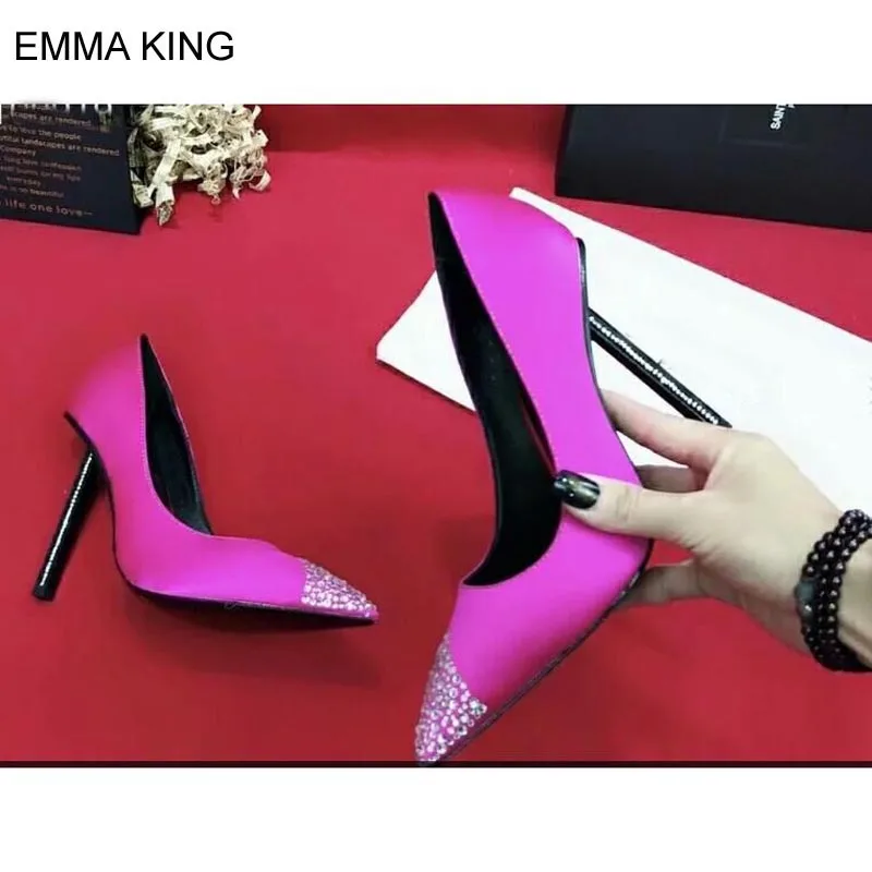 Emma king/Специальные женские туфли-лодочки на тонком высоком каблуке мелкая