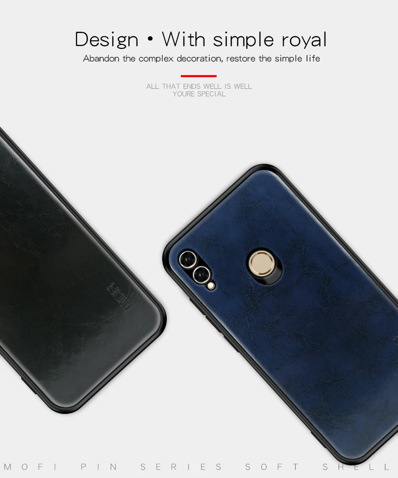 Чехол для Huawei Honor Note 10 кожаный тонкий чехол MOFI Роскошный на заднюю панель 6 95 дюйма