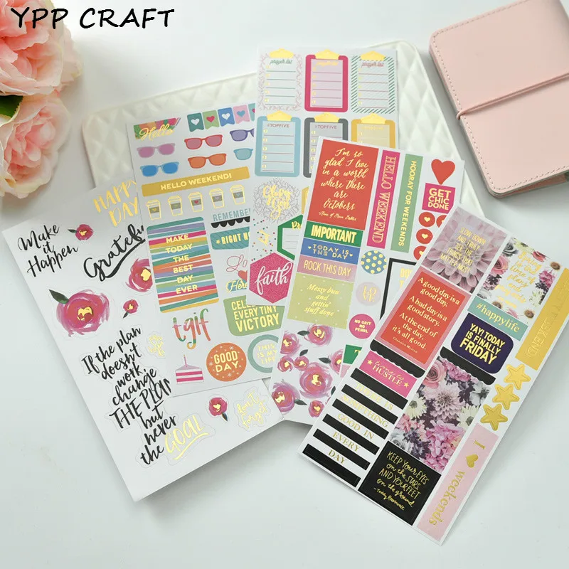 

Набор красивых наклеек для скрапбукинга «сделай сам» YPP CRAFT Good Day