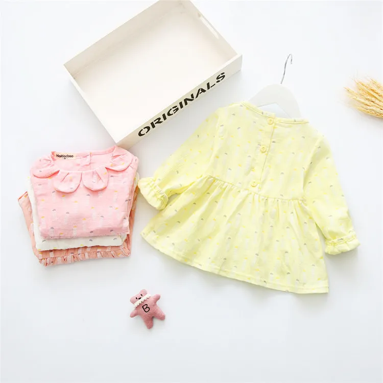 Новорожденный Ребенок Dress SummerSpring Хлопок Ребенка Комбинезон Для девочек Летние