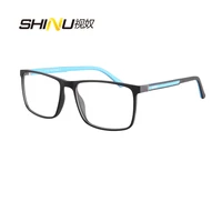 shinu multicolor glasses eyewear optical eyeglasses frame ultralight tr90 frame myopia prescription spectacle transparent unisex