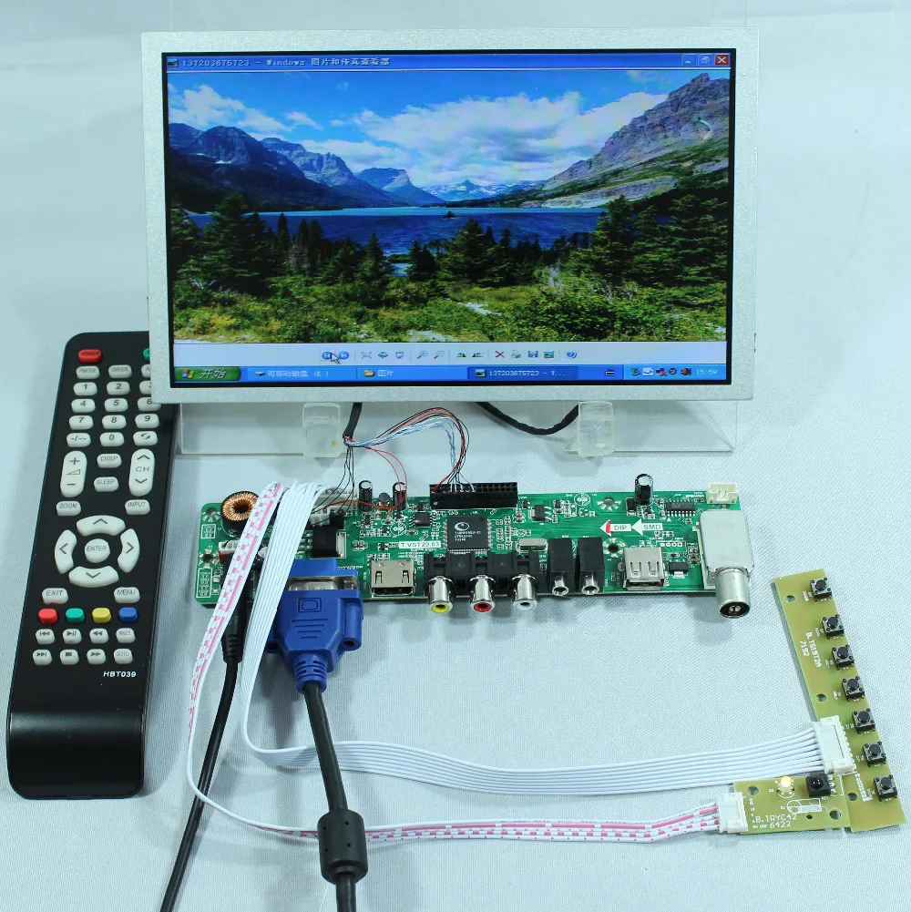 ТВ ПК HD MI CVBS RF USB аудио плата драйвера ЖК дисплея vst29.03b 8.9inch 1024x600 N089L6 LP089WS1 B089AW01