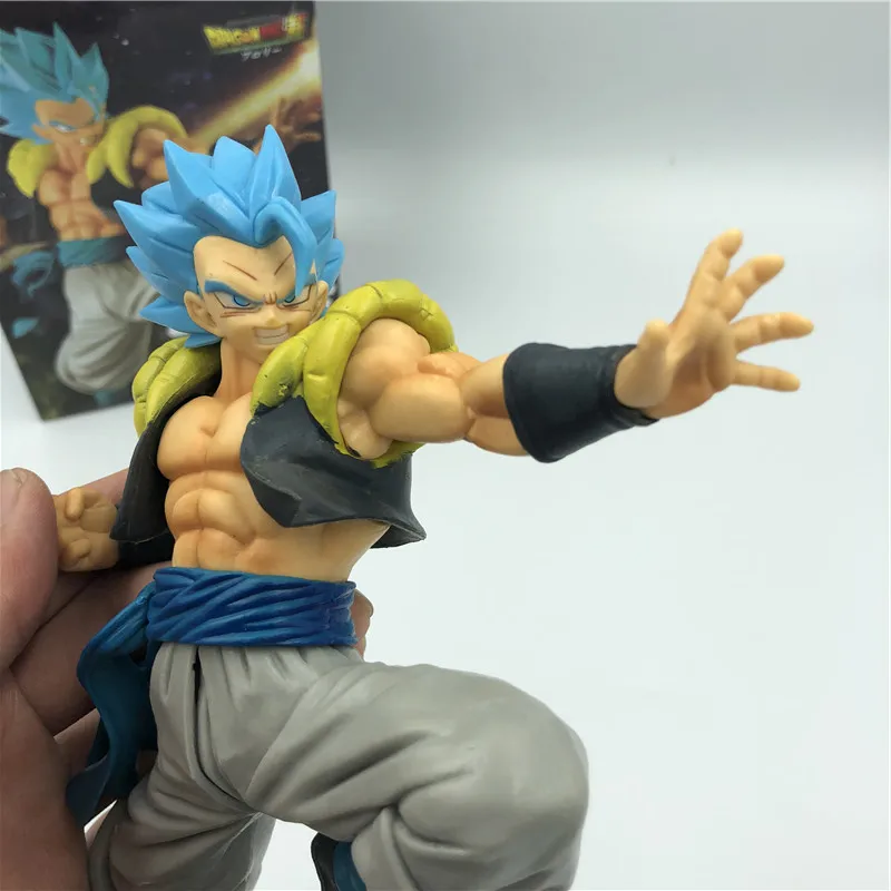 Gogeta A Opp Bag Dragon Ball Z темно-синяя Gogeta Goku Vegeta Ultimate Soldier Movie Ver. Против Супер броли битва ПВХ экшн-фигурка Драконий жемчуг зет 23 см - Цвет: Gogeta A Opp Bag