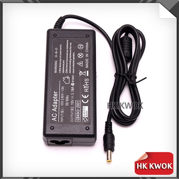 Адаптер питания переменного тока для samsung r560 r528 r530 P460 P530 Q430 R430 R440 R480 R510 R522 R540 5 шт. 19