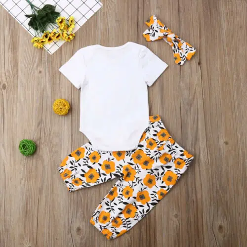 3 шт. Детский комбинезон с цветочным принтом | Мать и ребенок