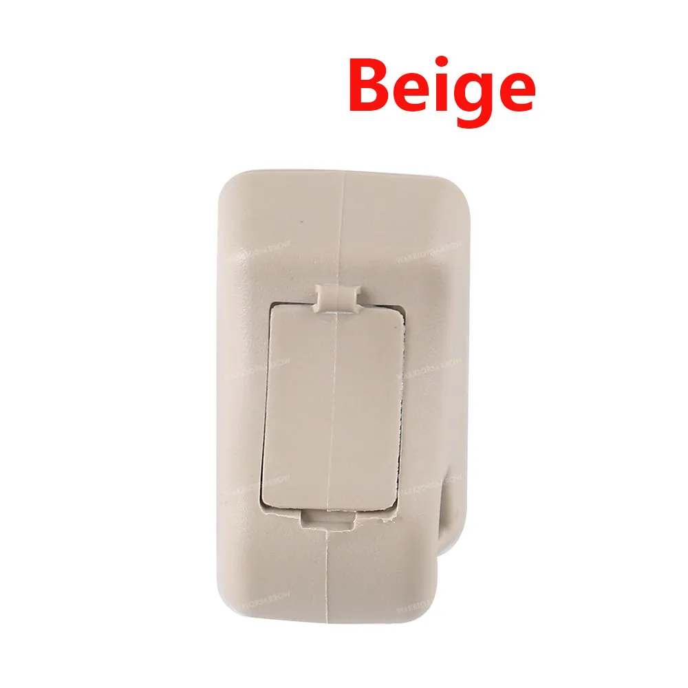 Beige Серый или бежевый автомобильный солнцезащитный козырек зажим с крючком для Mitsubishi Pajero Montero MK3 2000-2006 V73 V77 V93 V97 MR779704 MR779705 - Название цвета: Beige