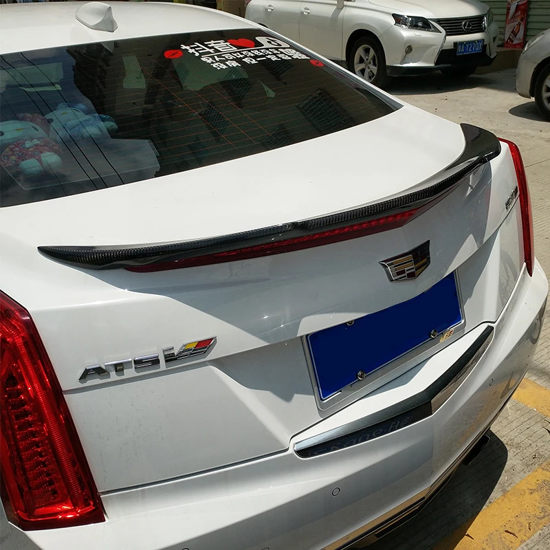 Высококачественный спойлер из углеродного волокна для Cadillac ATS 2013 2014 2015 2016 4