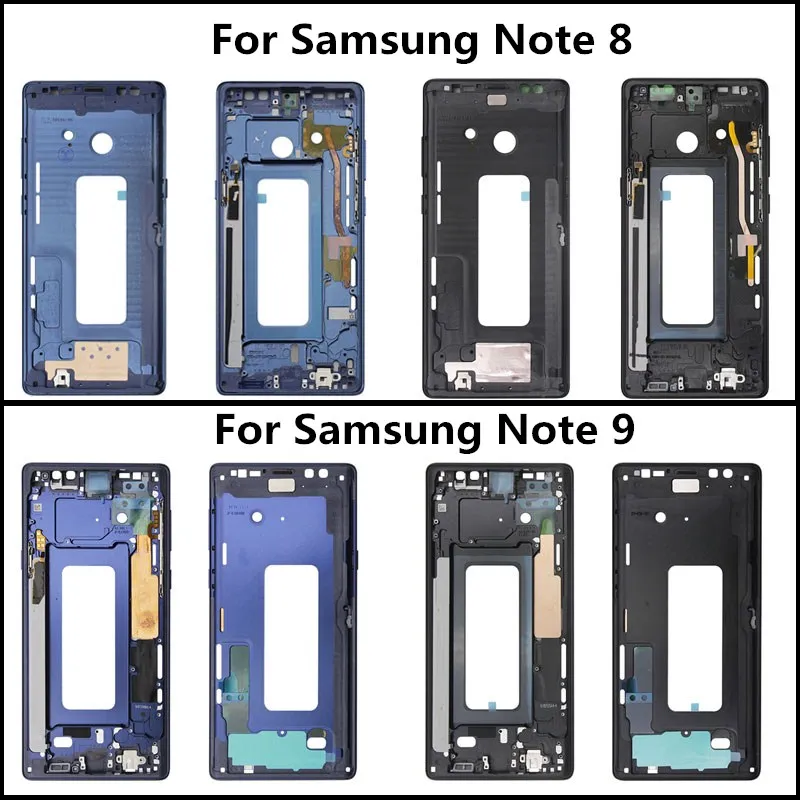 Для samsung Note8 Note9 ободок средней рамки Корпуса Пластина Крышка Ремонт для samsung Galaxy Note 8 N950 Note 9 N960 крышка