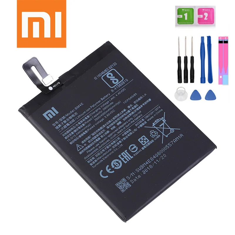Сменный аккумулятор BM4E для Xiaomi Mi Pocophone F1, подлинный Аккумулятор для телефона 4000 мАч