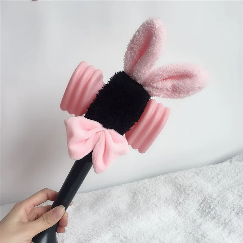 YOUPOP KPOP Blackpink альбом молоток светильник палка плюшевый чехол крышка на голову Лиза повязка на голову с розой светильник палочка пальто Черный Розовый LU6661