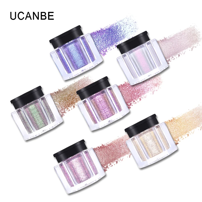 UCANBE 8 шт./компл. Хрустальный блеск блестящие тени для век пигментные