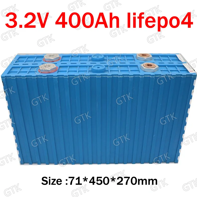 4 шт. Lifepo4 3 2 в 400 Ач литиевая батарея реальная емкость 430ач для diy 48 12 В 24 инвертор