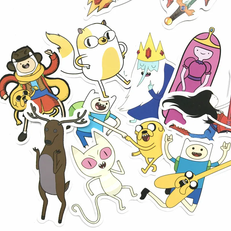 30 шт. чемодан adventure time, слайдер для мобильного телефона ноутбука, гитарная панель наклейка на коробку