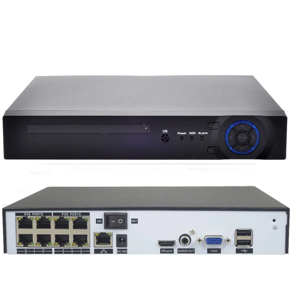8CH 1080 P POE сетевой видеорегистратор охранная система видеонаблюдения Системы 4 шт.