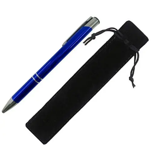 Royal blue bag-B 20 шт Персонализированная металлическая шариковая ручка с гравировкой, персонализированный свадебный подарок, свадебный подарок, настраиваемый рекламный подарок - Цвет: Royal blue bag-B
