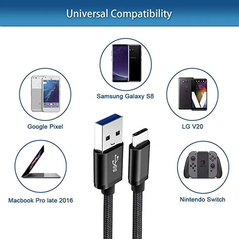USB Type C зарядка Usb кабель c зарядное устройство для Huawei Mate 20 Pro Nova 3i 3 Xiaomi MI 6 8 SE A2 A1 6X 5X