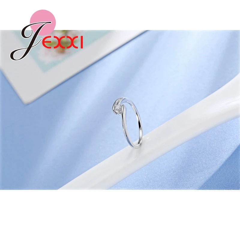 Женское кольцо из серебра 925 пробы с фианитом|finger ring|rings for womenring |