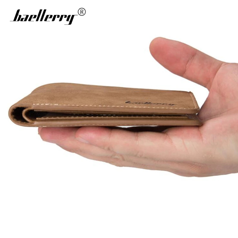 Винтаж baellerry кошелек Для мужчин маленький кожа бумажник мужчины короткий кошелёк