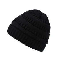 2020 women autumn winter wool knitted caps casual wrinkle hats brand designer hip hop skullies beanie warm hats with hole