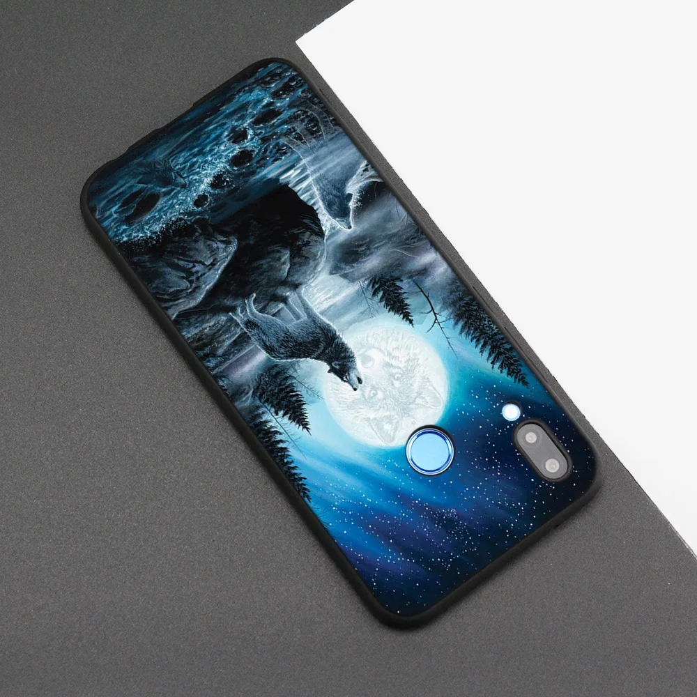 Силиконовый чехол для huawei P20 P10 P9 P8 Lite Pro P Smart+ Nova 3i 3E чехол для телефона s волк Дракон животные