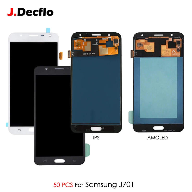 50 шт SUPER AMOLED ips для SAMSUNG Galaxy J701 J7 Neo J701F J701M J701MT ЖК дисплей Дисплей Сенсорный экран