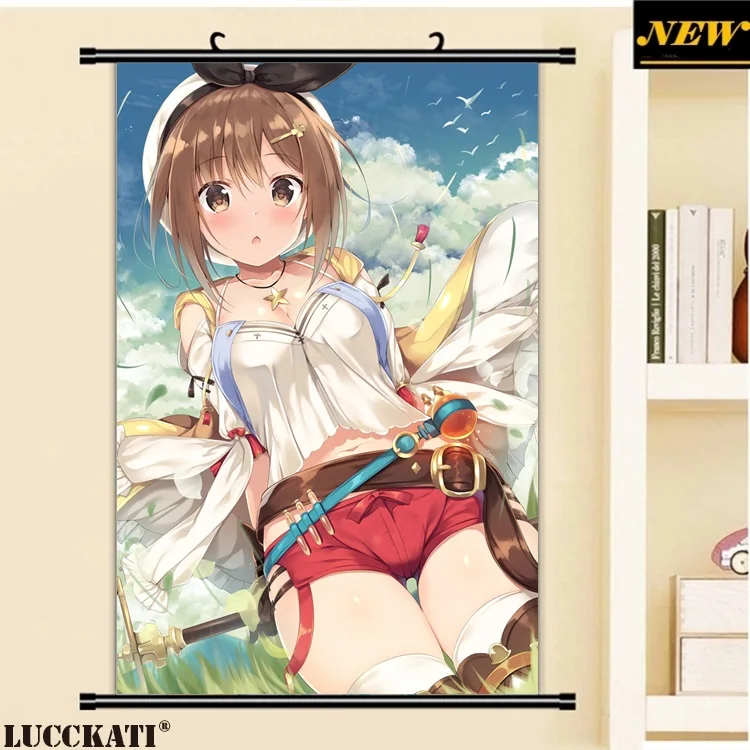 40X60 см ателье Ryza игровая серия Reisalin Stout Сексуальная лоли клитор мультфильм плакат с героями аниме картина прокрутки холст живопись