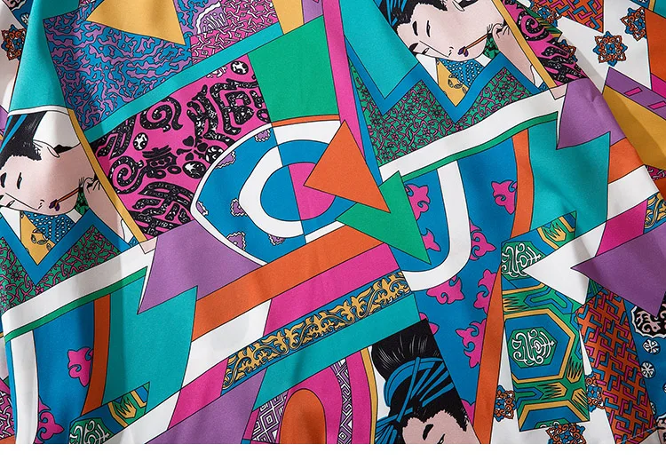 Японские Ukiyoe куртки типа кимоно мужские Harajuku уличная куртка пальто весна лето хип хоп тонкое платье японский стиль хипстер