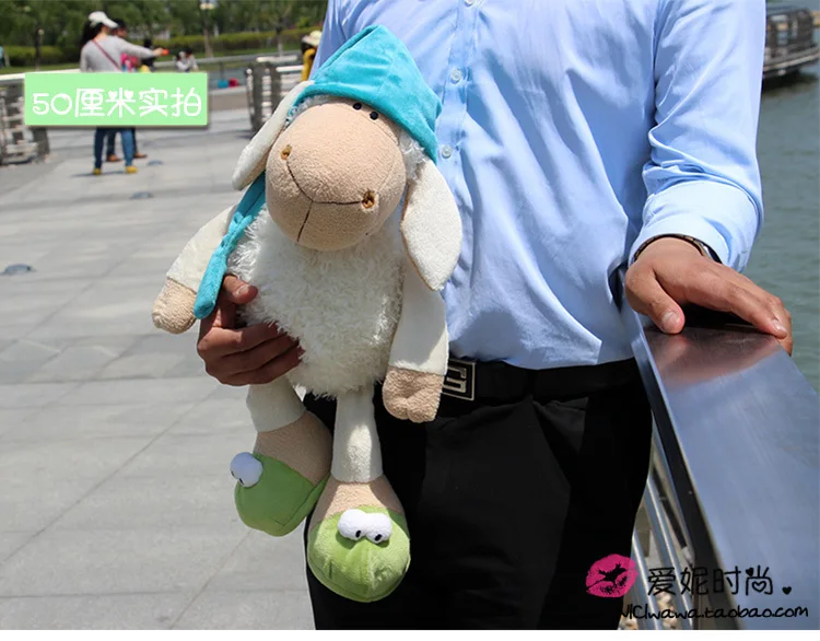 Jolly Sleepy Sheep Animal плюшевая игрушка новая горячая распродажа 25 см 35 см 50 см 80 см детский подарок на день рождения 1 шт. рождественские подарки