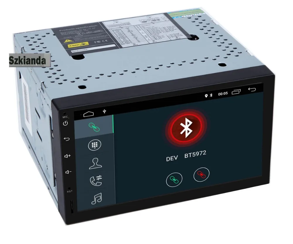 Автомагнитола на Android 8 1 7 дюймов 2din DVD 1024x600 GPS навигация Bluetooth USB 2 din универсальная