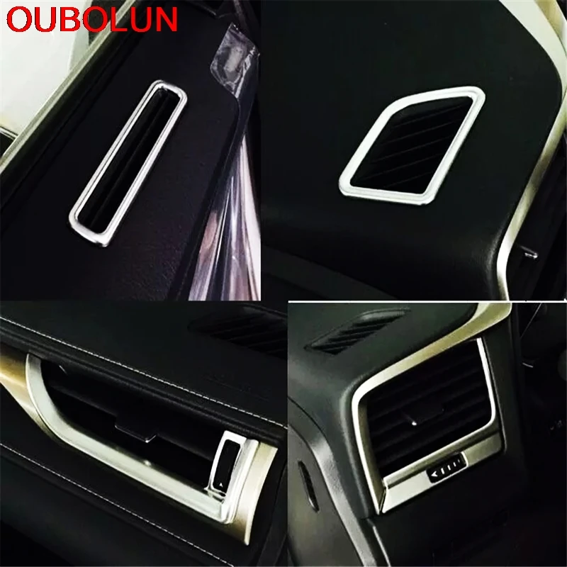 OUBOLUN ABS хром для Lexus RX 2016 передняя консоль выход кондиционера колпачок дефлектора