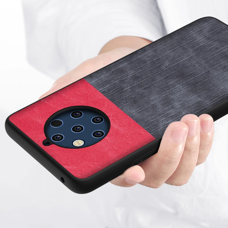 Чехол для Nokia 9 Pure View PU кожаный чехол мягкий силиконовый полное заднее покрытие
