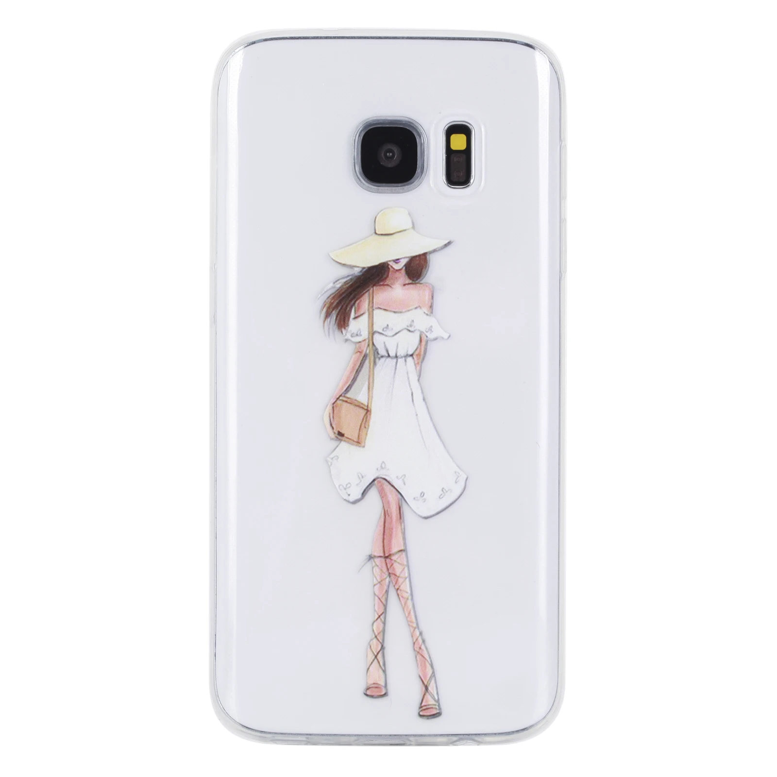 Soft TPU Silicone Case For Samsung Galaxy S7 G930 Cute paint Cover S 7 Phone Shells for samsung g930 g 930 cases |